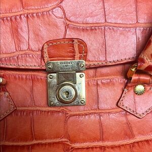 Dooney & Bourke Coral Croc-Embossed Satchel